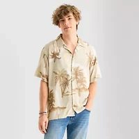 Arizona Mens Short Sleeve Relaxed Fit Button-Down Shirt