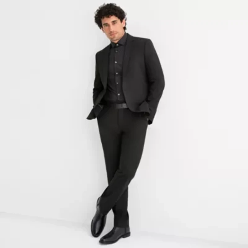J. Ferrar Ultra Comfort Mens Stretch Fabric Slim Fit Suit Jacket