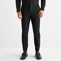 J. Ferrar Crop Ankle Mens Slim Fit Tuxedo Pant