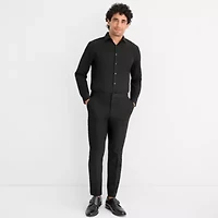 J. Ferrar Crop Ankle Mens Slim Fit Tuxedo Pant