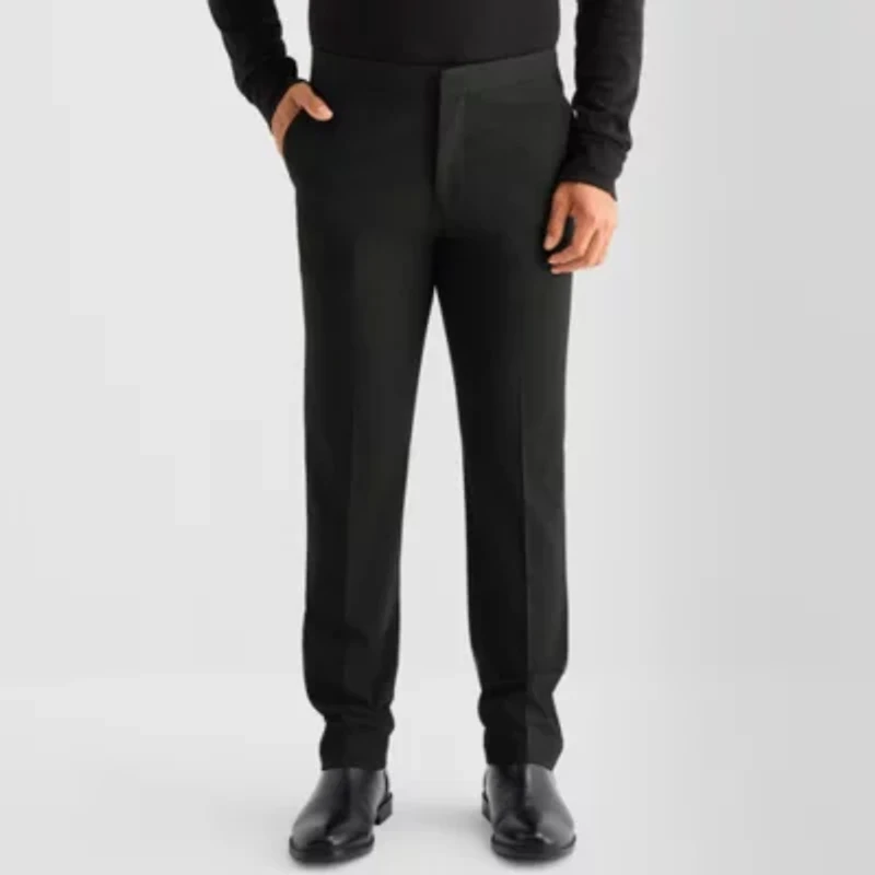 J. Ferrar Ultra Comfort Mens Stretch Fabric Slim Fit Tuxedo Pant