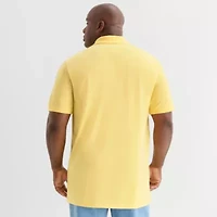 St. John's Bay Premium Stretch Big and Tall Mens Classic Fit Short Sleeve Polo Shirt