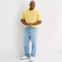 St. John's Bay Premium Stretch Big and Tall Mens Classic Fit Short Sleeve Polo Shirt