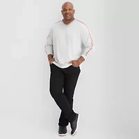 Shaquille O'Neal XLG Mens V Neck Long Sleeve Quick Dry Active Big T-Shirt