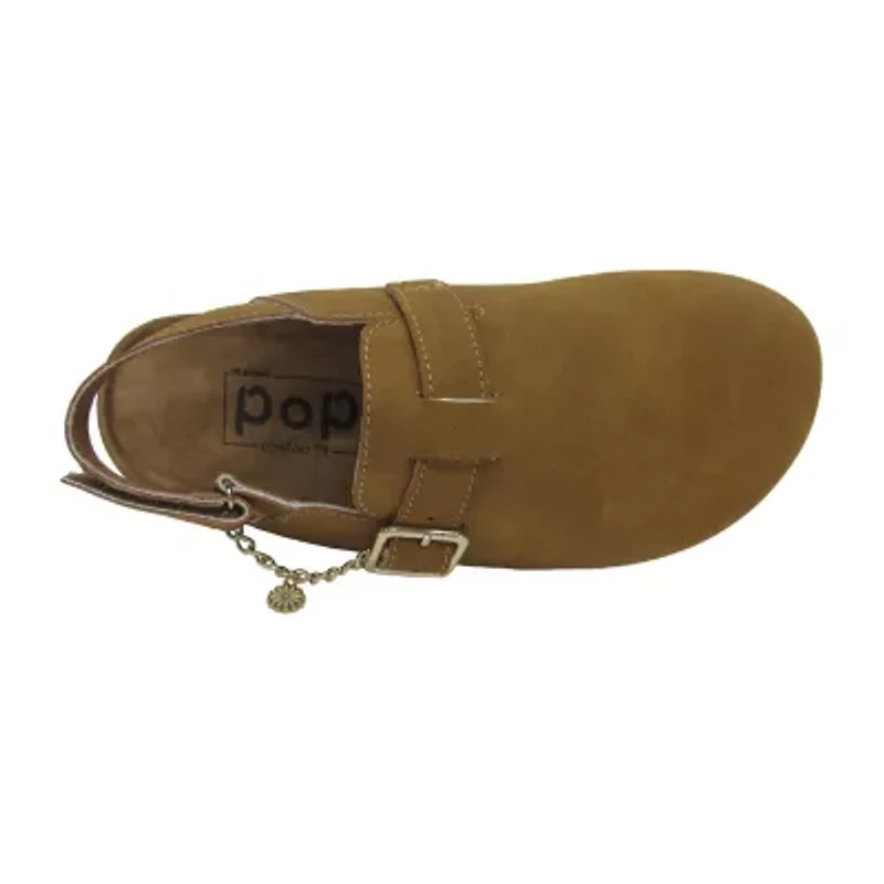 Pop Ordelia Womens Round Closed Toe Clogs
