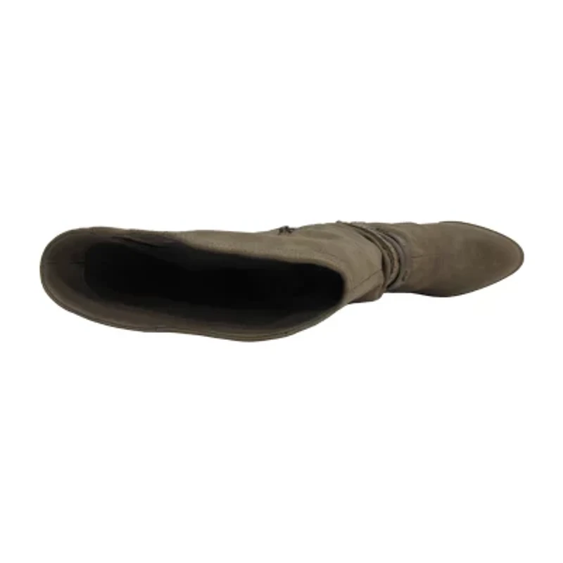 Pop Womens Lancelot Stacked Heel Booties