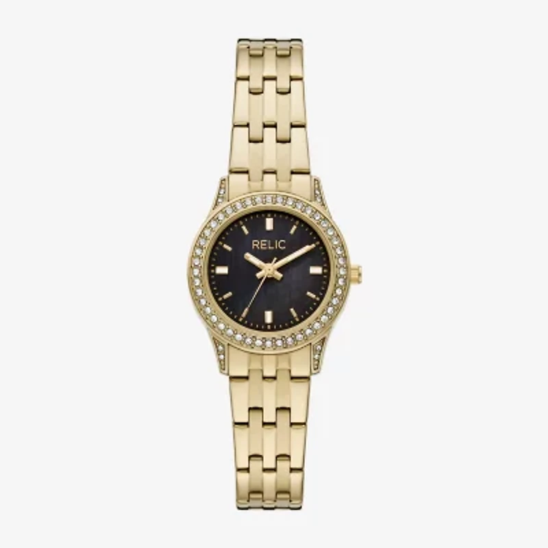 Relic By Fossil Astrid Womens Gold Tone Stainless Steel Bracelet Watch Zr37302