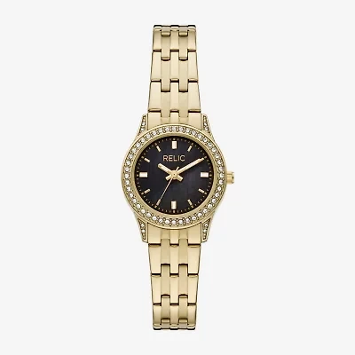 Relic By Fossil Astrid Womens Gold Tone Stainless Steel Bracelet Watch Zr37302