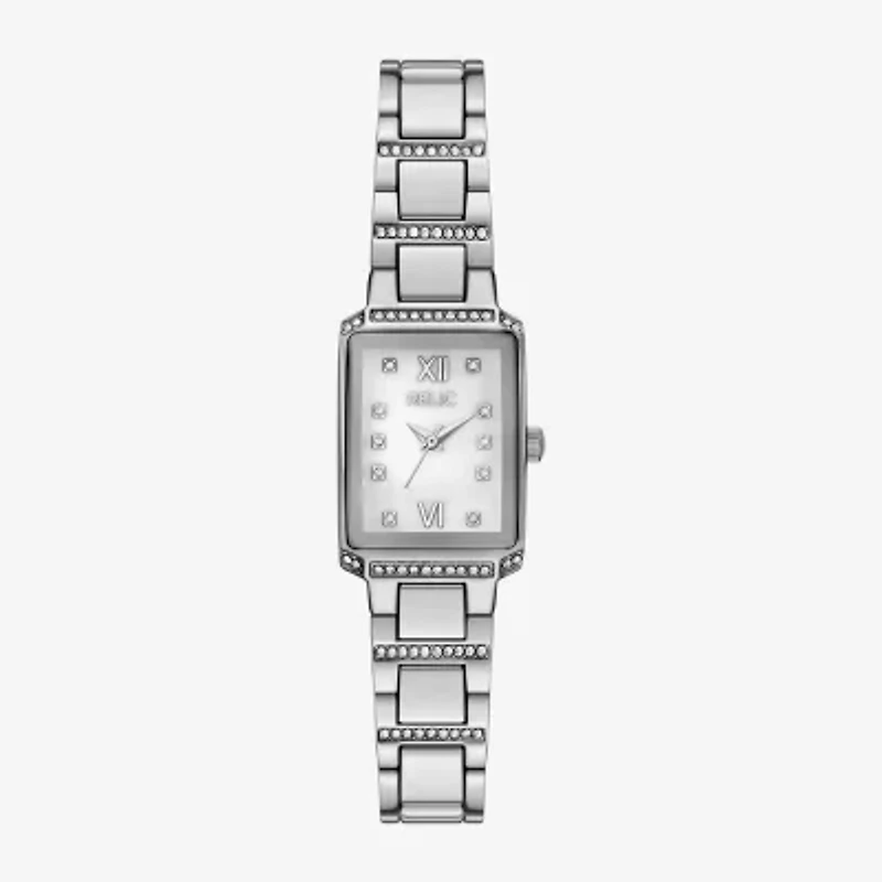 Relic By Fossil Natalie Womens Silver Tone Bracelet Watch Zr37305