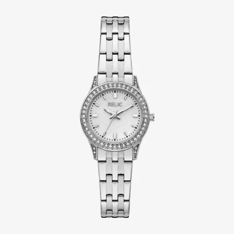 Relic By Fossil Astrid Womens Silver Tone Stainless Steel Bracelet Watch Zr37303