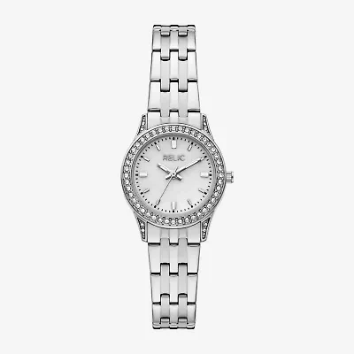 Relic By Fossil Astrid Womens Silver Tone Stainless Steel Bracelet Watch Zr37303