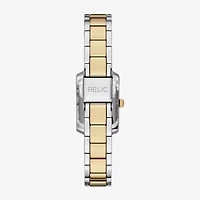 Relic By Fossil Natalie Womens Two Tone Bracelet Watch Zr37304
