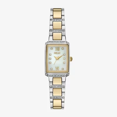 Relic By Fossil Natalie Womens Two Tone Bracelet Watch Zr37304