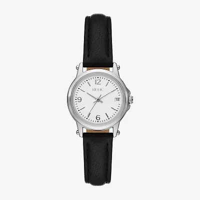 Relic By Fossil Matilda Womens Silver Tone Leather Strap Watch Zr37308