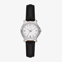 Relic By Fossil Matilda Womens Silver Tone Leather Strap Watch Zr37308