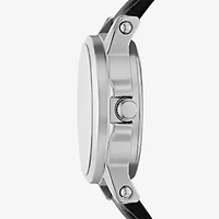 Relic By Fossil Matilda Womens Silver Tone Leather Strap Watch Zr37308