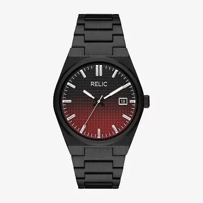 Relic By Fossil Oliver Mens Black Bracelet Watch Zr77341