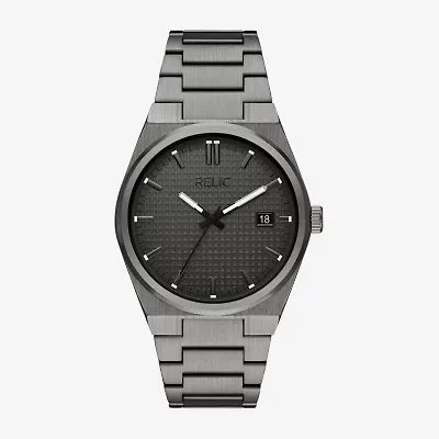 Relic By Fossil Oliver Mens Gray Bracelet Watch Zr77342