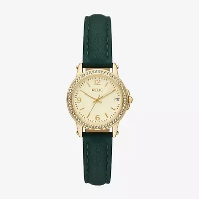 Relic By Fossil Matilda Womens Gold Tone Strap Watch Zr37307