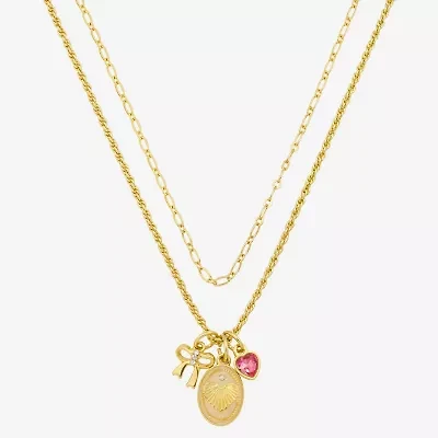 Bijoux Bar Delicates Gold Tone Womens 16 Inch Cable Chain Necklace