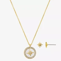 Bijoux Bar Delicates Gold Tone Womens 16 Inch Cable Chain Necklace