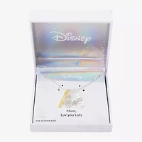 Disney Classics Mom Womens Crystal 10K Gold Over Brass Pure Silver Over Brass 18 Inch Pendant Necklace