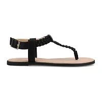 Journee Collection Womens Genevive Ankle Strap Flat Sandals