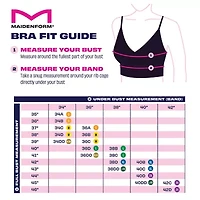 Maidenform Pure Comfort Womens Light Support Bandeau Wireless Strapless Bra Dm7685