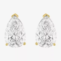 (E-F, Si1-Si2) 4 CT. T.W. Lab Grown White Diamond 14K Gold 11.4mm Pear Stud Earrings