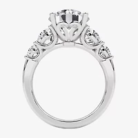 Grown Gorgeous (F, Vs2) Womens 4 7/8 Ct. T.W. Lab White Diamond 14K Gold or Platinum Round Side Stone 5-Stone Engagement Ring