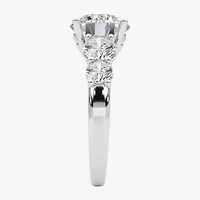 Grown Gorgeous (F, Vs2) Womens 4 7/8 Ct. T.W. Lab White Diamond 14K Gold or Platinum Round Side Stone 5-Stone Engagement Ring