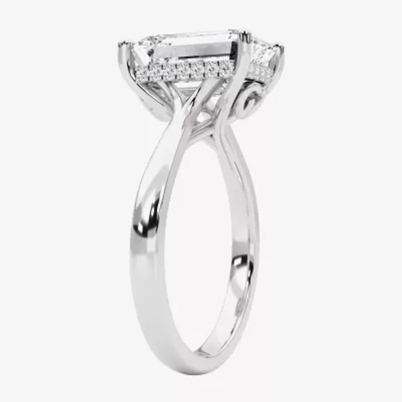 Grown Gorgeous F, Vs2 Womens 3 1/2 CT. T.W Lab White Diamond 14K Gold or Platinum Radiant-cut Engagement Ring