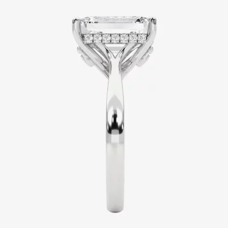 Grown Gorgeous F, Vs2 Womens 3 1/2 CT. T.W Lab White Diamond 14K Gold or Platinum Radiant-cut Engagement Ring