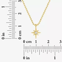 (G-H, Si2-I1) Womens 1/8 CT. T.W. Lab Grown White Diamond Star 2-pc. Pendant Necklace Set