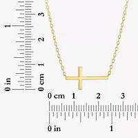 Cross (G-H, Si2-I1) Womens 1/8 CT. T.W. Lab Grown White Diamond Cross 2-pc. Necklace Set
