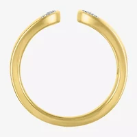 Diamond Addiction (G-H, Si2-I1) Womens 14MM 1/10 CT. T.W. Lab Grown White 14K Gold Over Silver Band