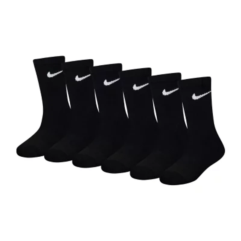 Nike Unisex 6 Pair Crew Socks