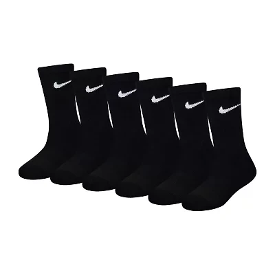 Nike Unisex 6 Pair Crew Socks