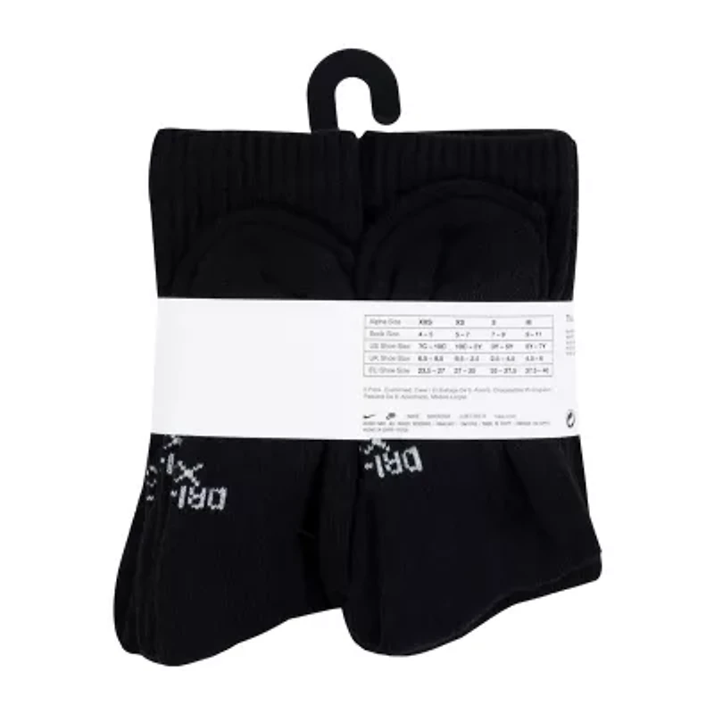Nike Unisex 6 Pair Crew Socks