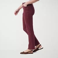 Gloria Vanderbilt Amanda Womens Mid Rise Straight Leg Regular Fit Jean