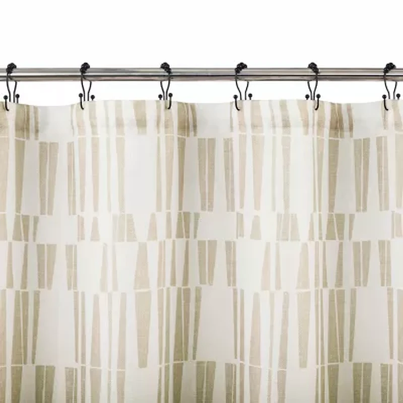 Indigo Road by Egypt Sherrod Ediz Geometric Blocks Buttonhole Shower Curtain