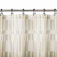 Indigo Road by Egypt Sherrod Ediz Geometric Blocks Buttonhole Shower Curtain