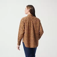 Gloria Vanderbilt Amanda Womens Long Sleeve Blouse
