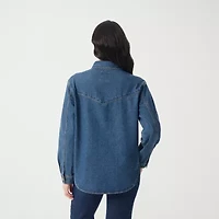 Gloria Vanderbilt Womens Denim Lightweight Jacket