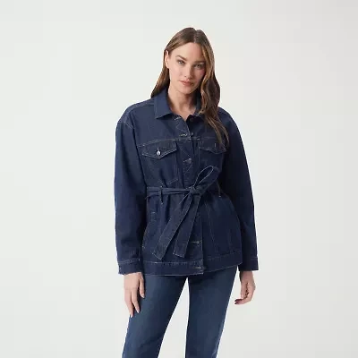 Gloria Vanderbilt Womens Denim Lightweight Jacket