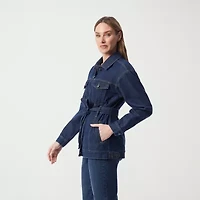 Gloria Vanderbilt Womens Denim Lightweight Jacket
