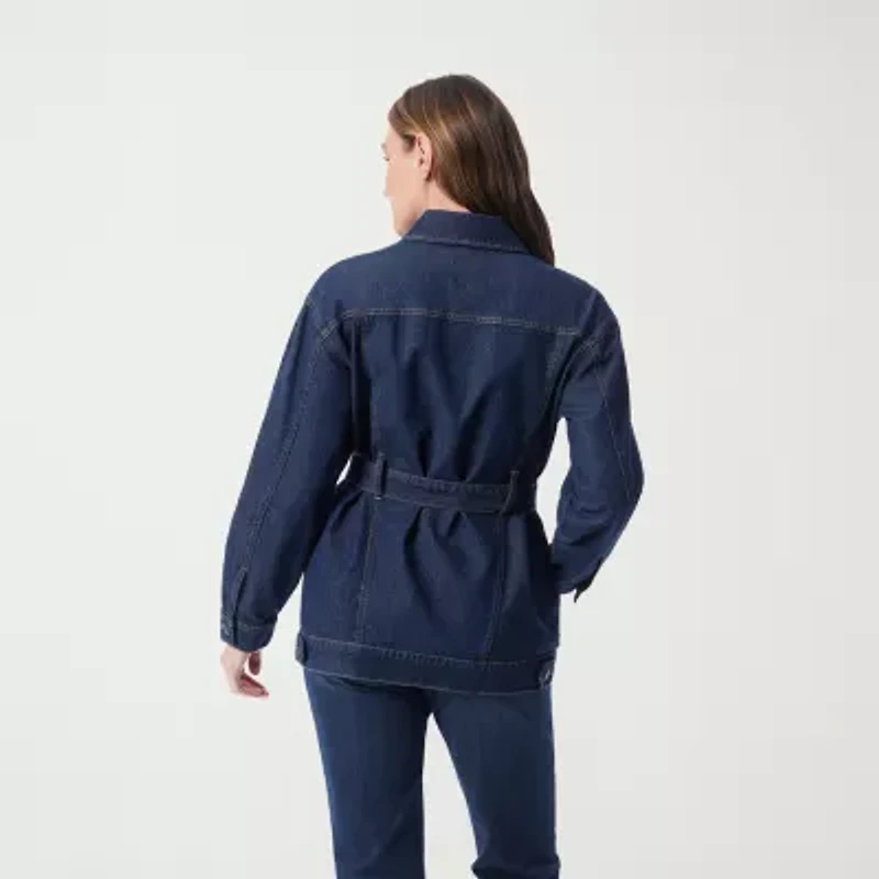 Gloria Vanderbilt Womens Denim Lightweight Jacket