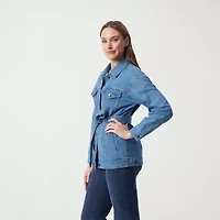 Gloria Vanderbilt Womens Denim Lightweight Jacket
