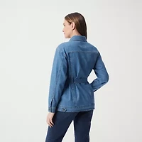 Gloria Vanderbilt Womens Denim Lightweight Jacket