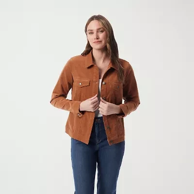 Gloria Vanderbilt Amanda Womens Denim Lightweight Jacket